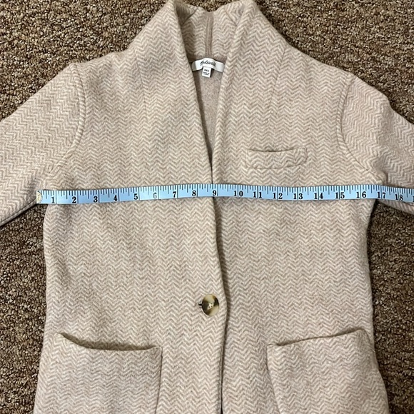 Madewell Herringbone Mattson Sweater Coat Size XXS - Picture 6 of 12
